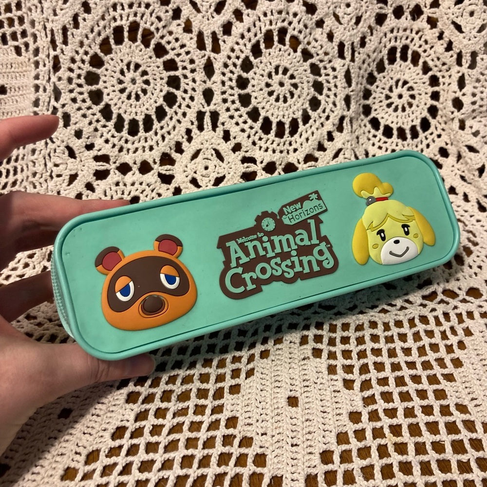 Nintendo Animal Crossing Kawaii Cute Zipped Pencil Case
